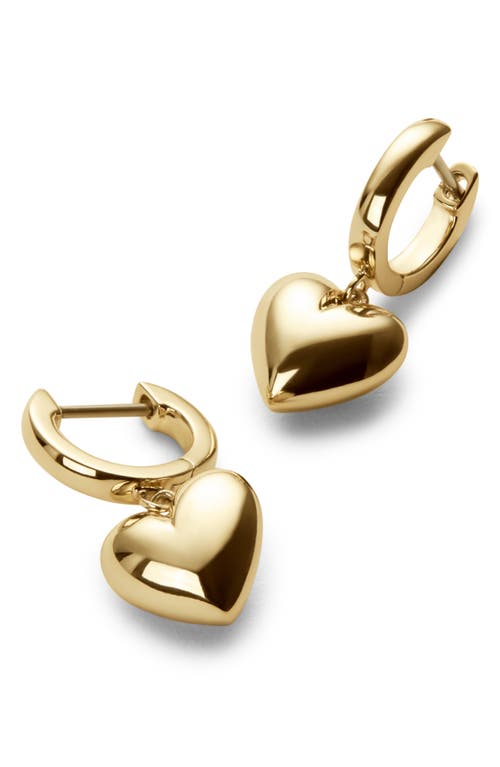Ana Luisa Jessica Heart Drop Huggie Hoop Earrings