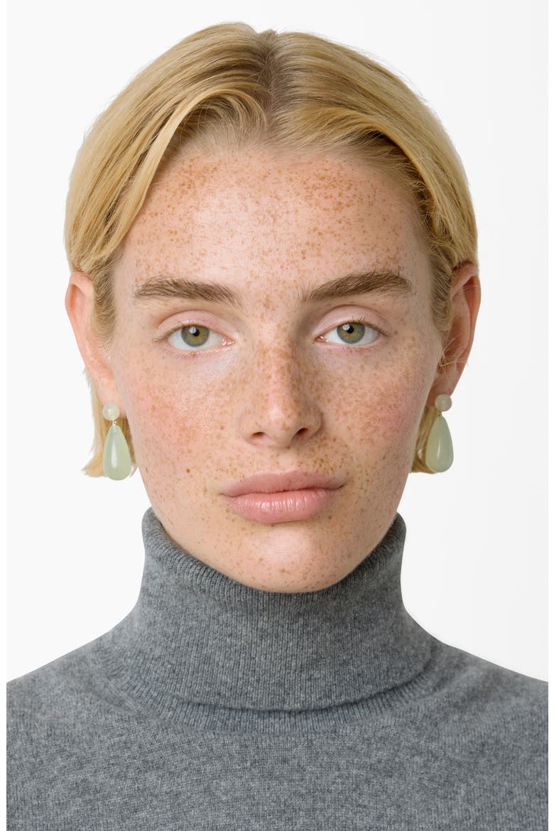 The Lola Drop Earrings, Alternate, color, GREEN SERPENTINE
