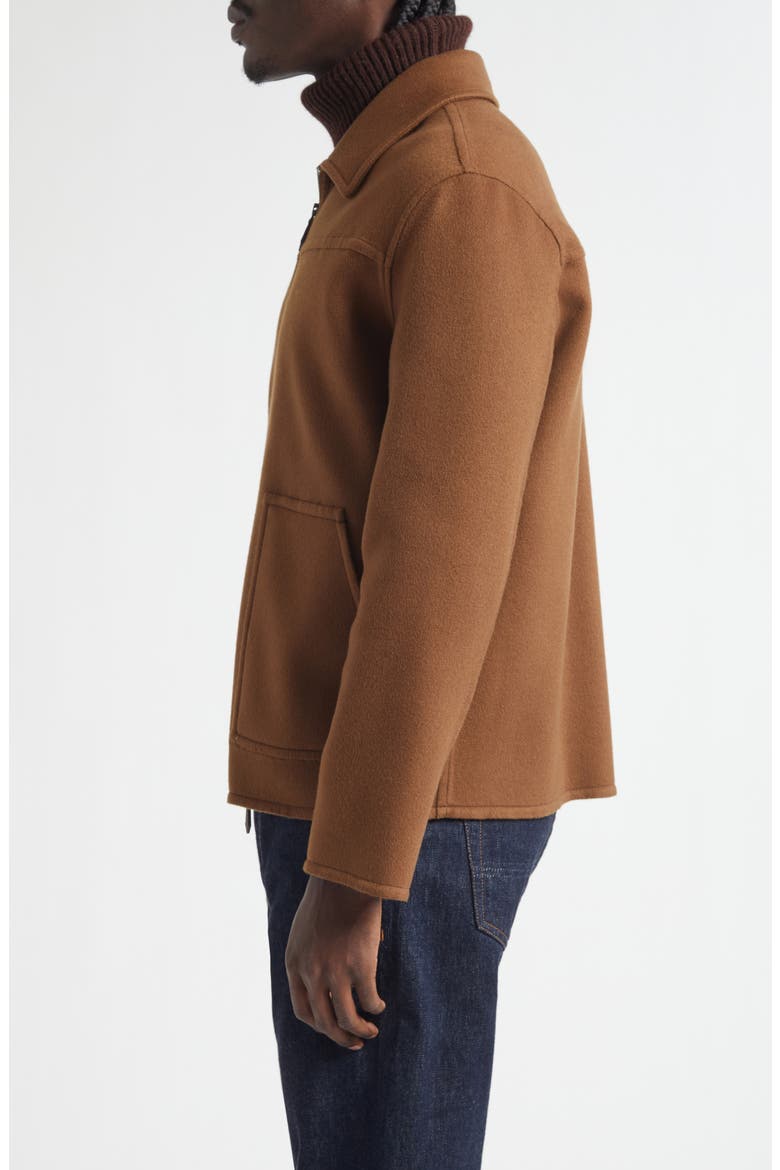 College Cashmere Bomber Jacket, Alternate, color, BROWN