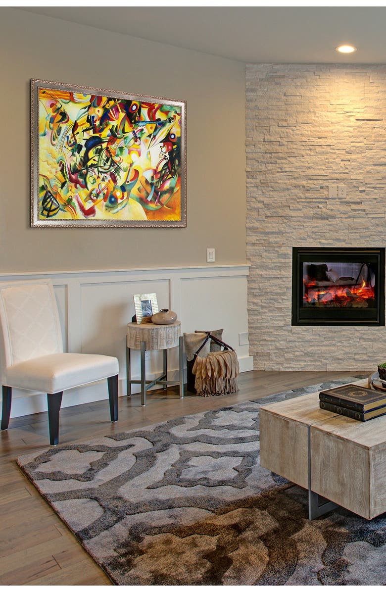 OVERSTOCK ART Composition VII, 1913 by Wassily Kandinsky Framed Canvas Painting, Alternate, color,