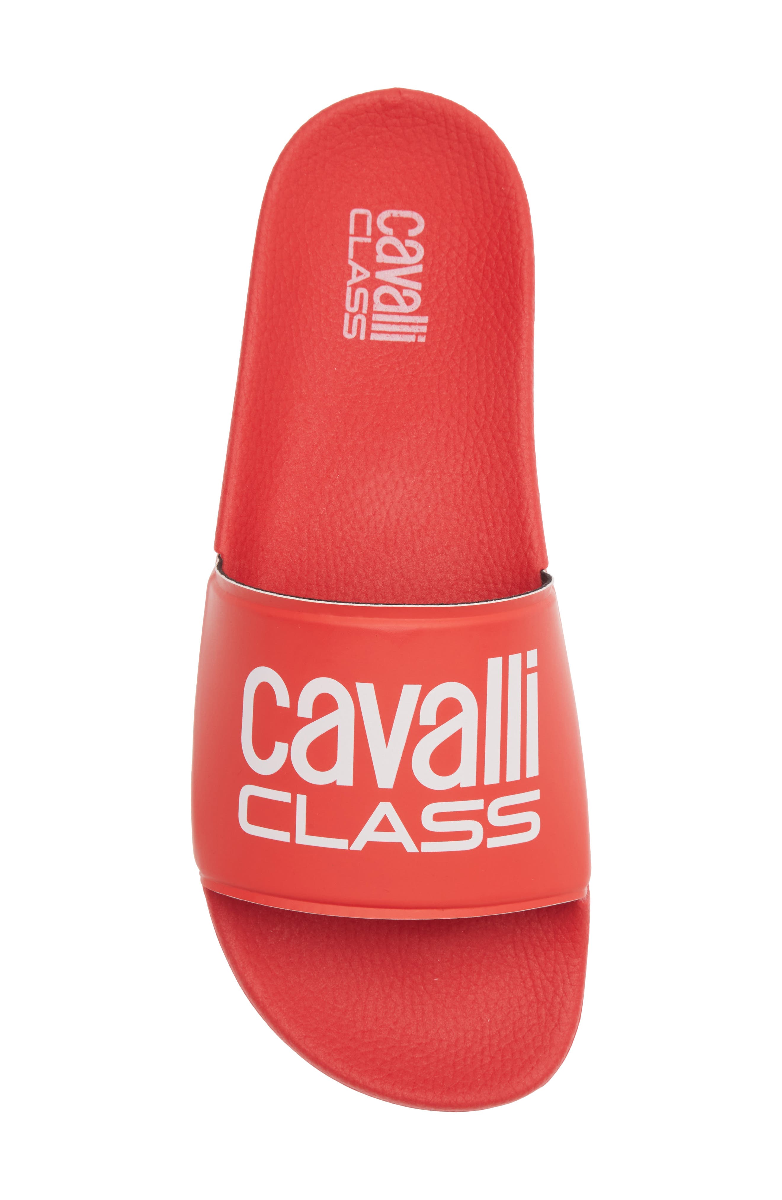 Roberto Cavalli Pool Slide Sandal, Alternate, color, Red