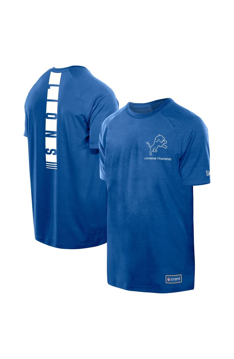 New Era Men's New Era Blue Detroit Lions Functional Fandom Reflective T-Shirt, Main, color, Blue