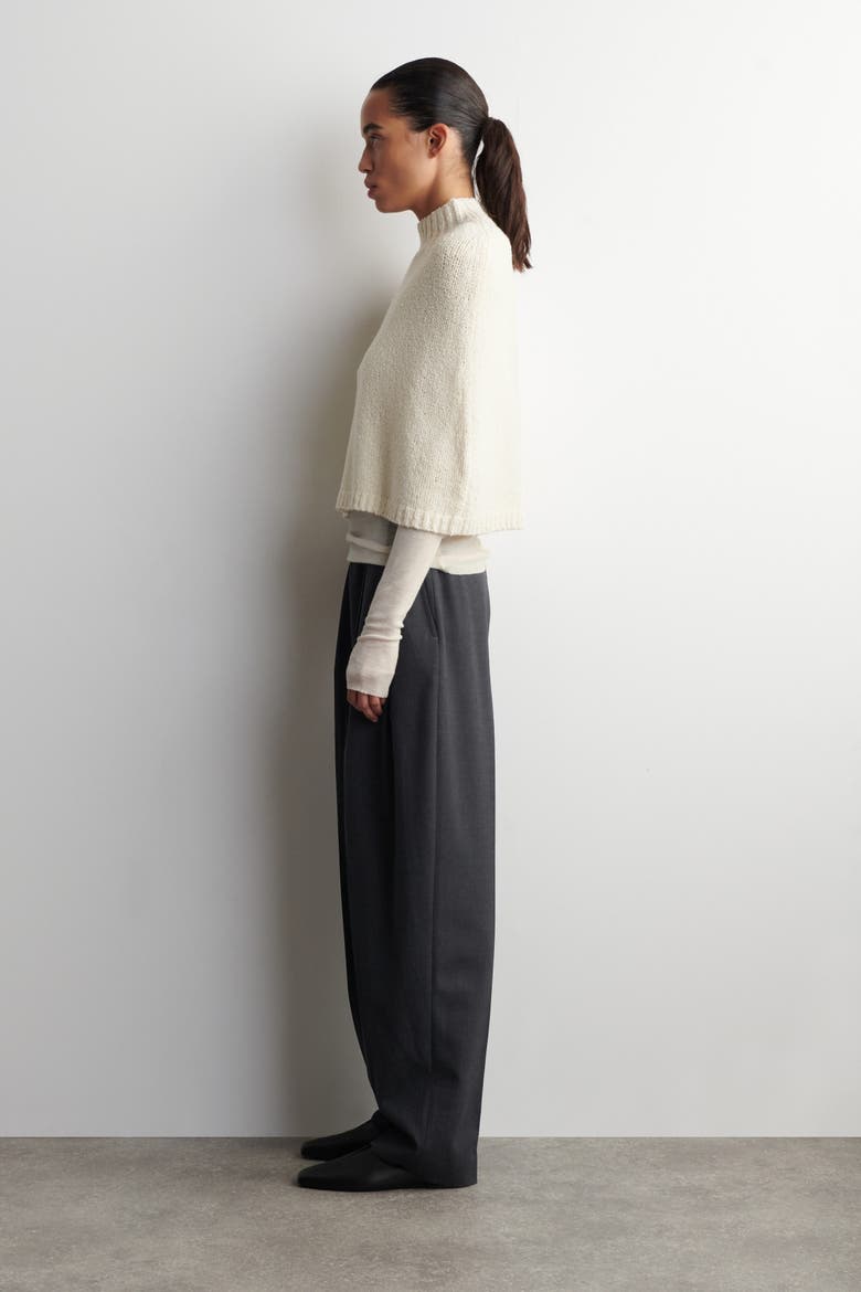 Merino-cashmere Cape, Alternate, color, CREAM