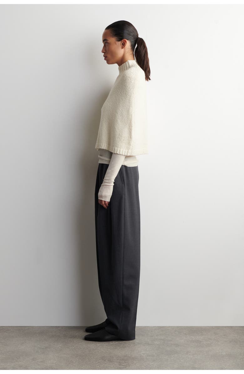 COS Merino-cashmere Cape, Alternate, color, Cream