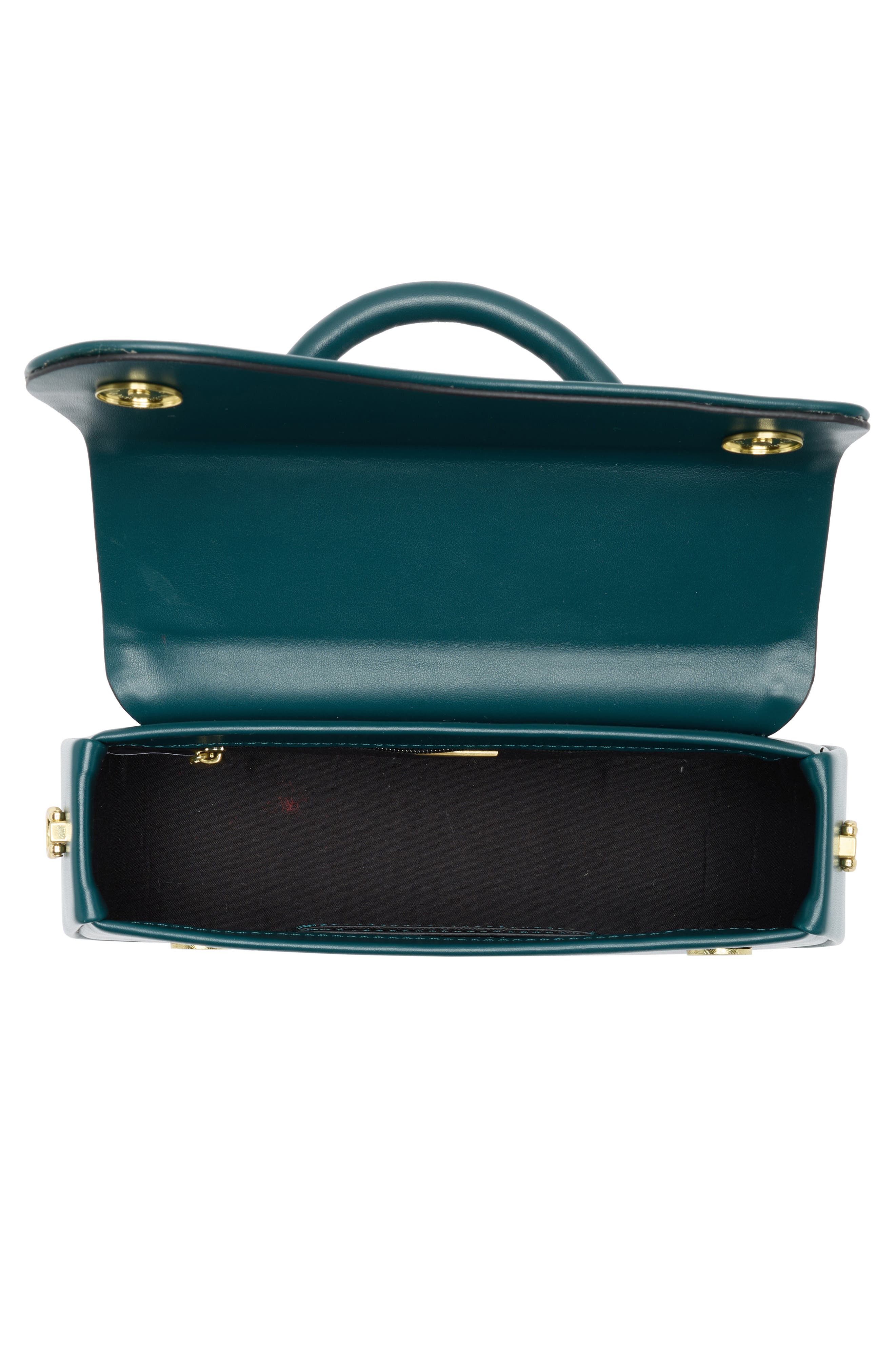 BCBG Asymmetric Flap Top Handle Bag, Alternate, color, Jade Green
