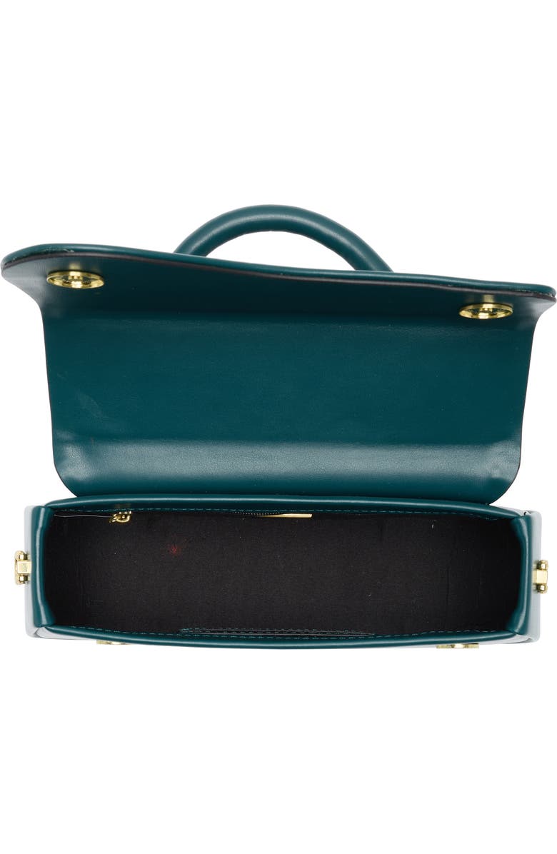 BCBG Asymmetric Flap Top Handle Bag, Alternate, color, Jade Green