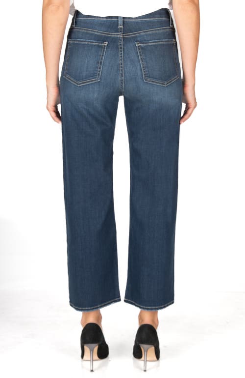 Fidelity Denim Hyacinth Wide Crop In Blue