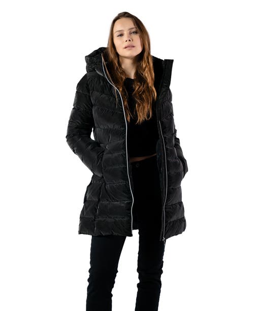 Woodpecker Long Robin Medium Weight Coat In Black