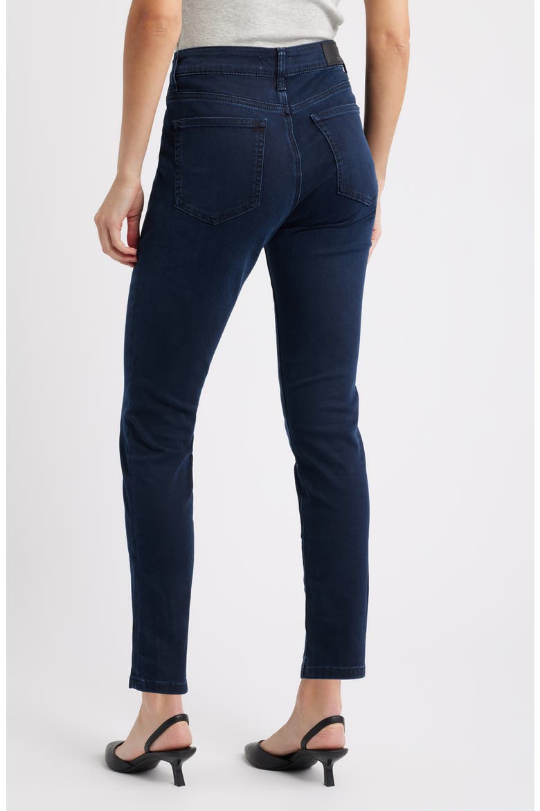 Kathleen Mid Waist Slim Boyfriend Jeans, Alternate, color, INK FEATHER LUXE