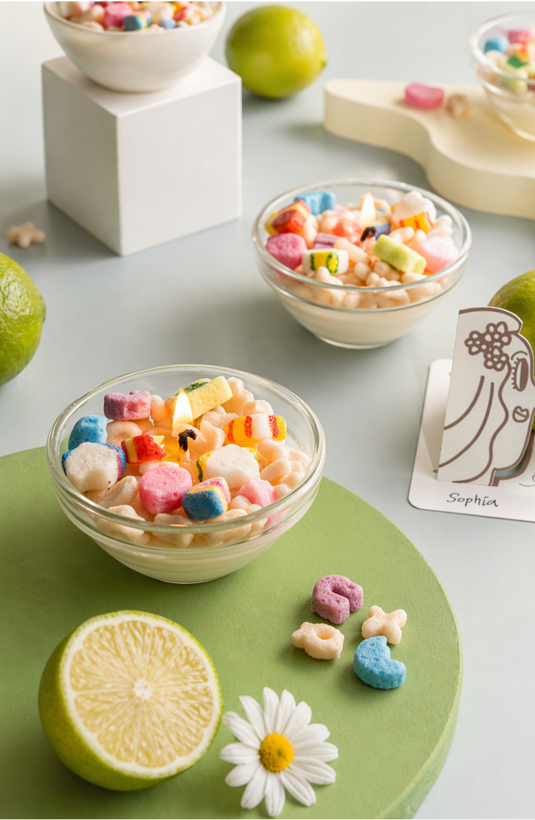 Southlake gifts Mini Lucky Charms Cereal Candle Set of 6, Alternate, color, Multicolored