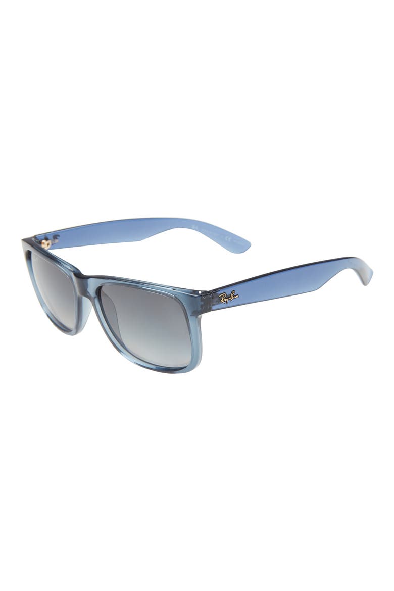 54mm Polarized Square Sunglasses, Alternate, color, TRANSPARENT BLUE