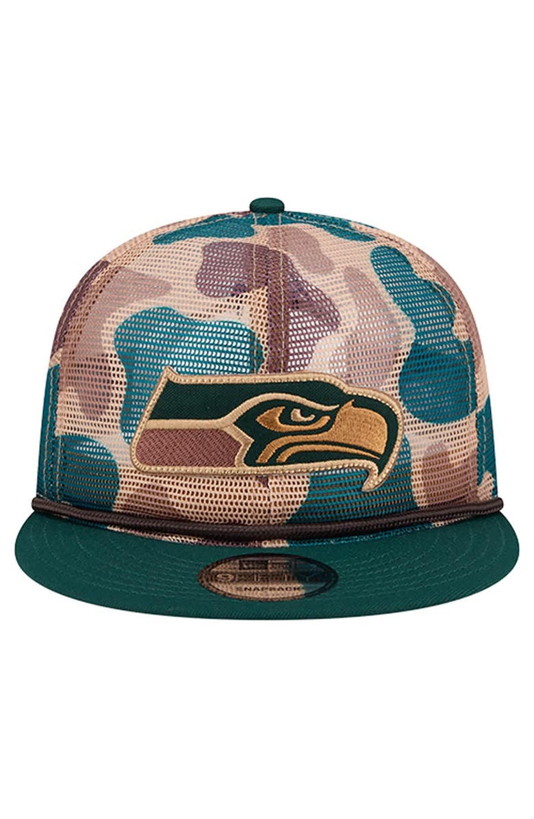 New Era Men's New Era Camo Seattle Seahawks Duck Camo 9FIFTY Snapback Hat, Alternate, color, Camo