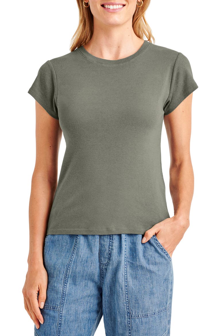 Faye Crewneck Tee, Main, color, SOFT VOB