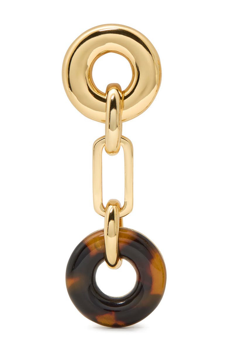 Kate Spade New York two tone linear drop earrings, Alternate, color, Tortoise