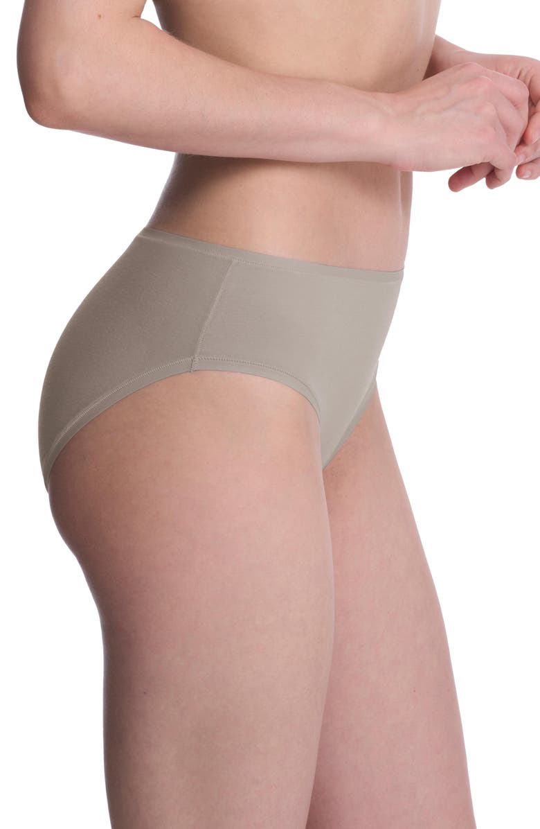 Natori Bliss Bare Cotton Hipster, Alternate, color, Smoky