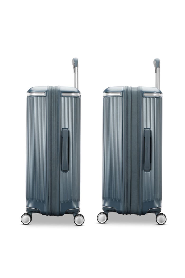 Silhouette 18 Hardside Expandable 25" Checked Spinner Luggage, Alternate, color, Slate Blue