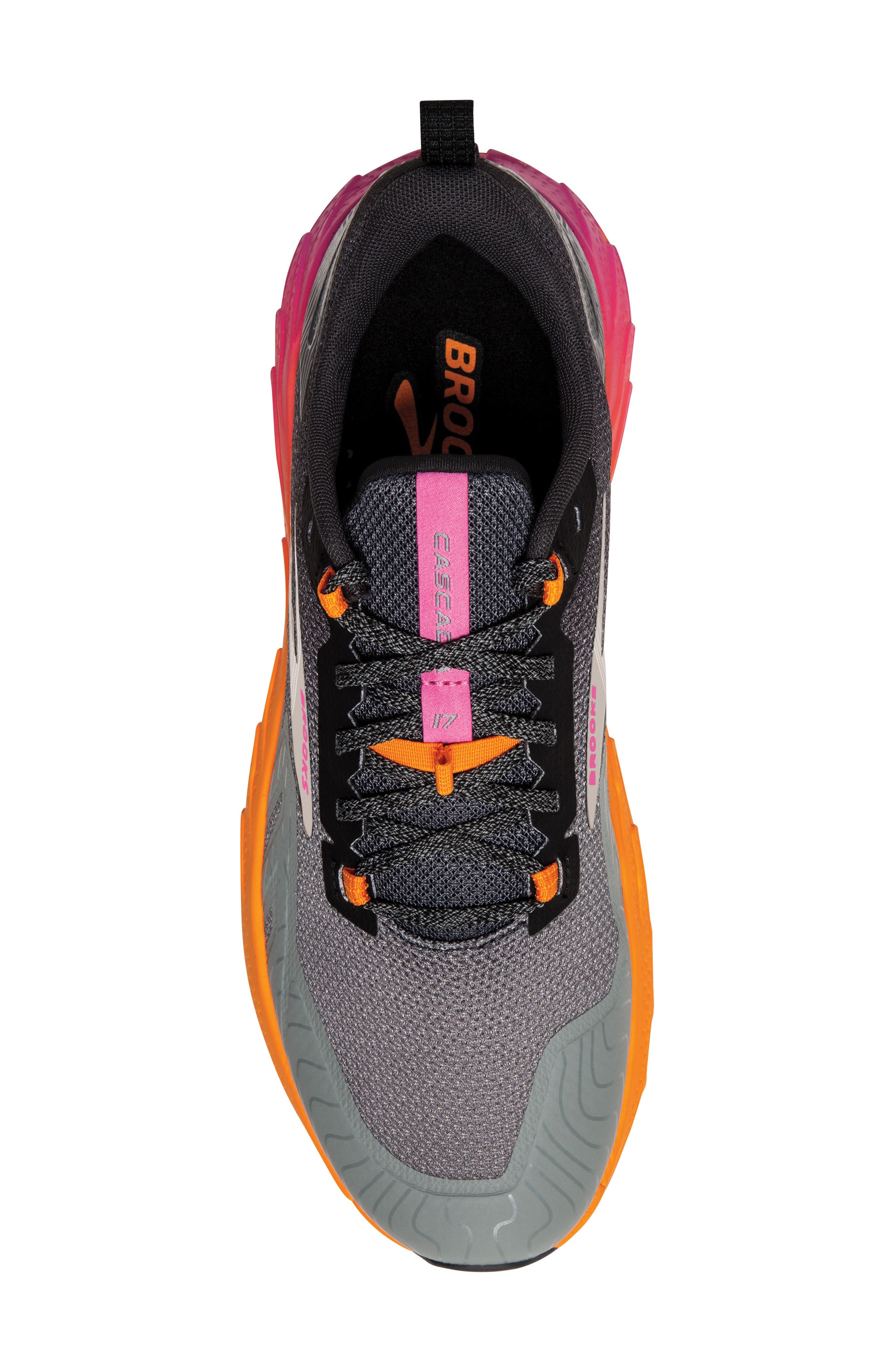 Cascadia 17 Trail Running Shoe, Alternate, color, PRIMER/ EBONY/ ORIOLE