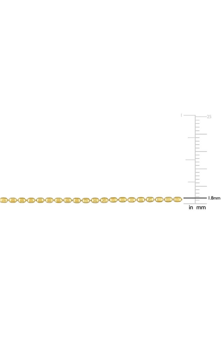 DELMAR 1.8mm Oval Ball Chain Necklace, Alternate, color, Gold