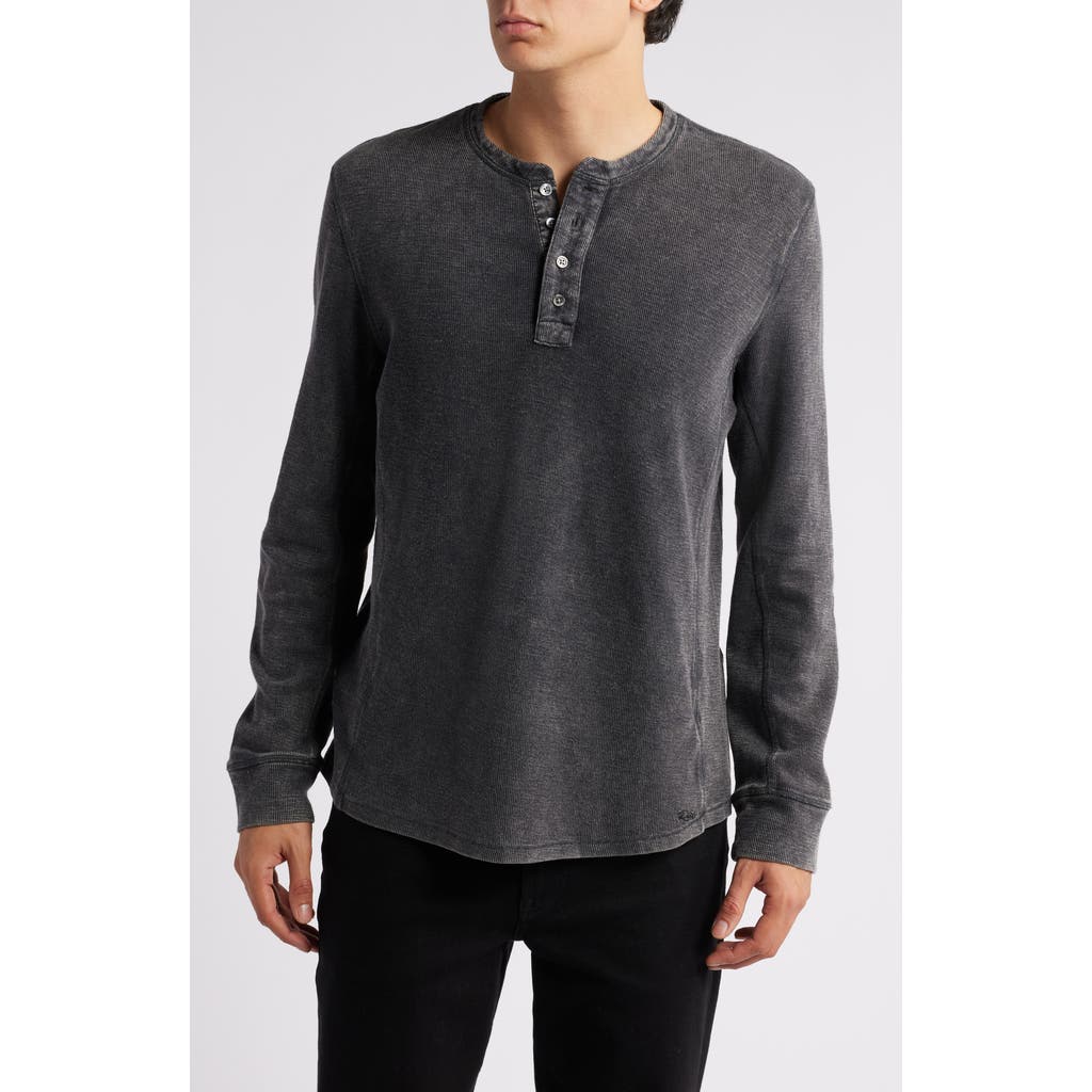 Rails Soto Henley Washed Black In Gray