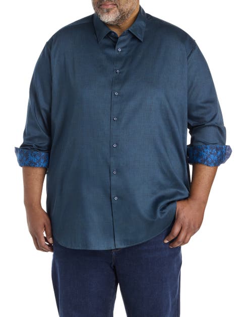 Big & Tall Crosshatch Sport Shirt