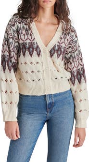 Steve Madden Irisa Fair Isle Cardigan