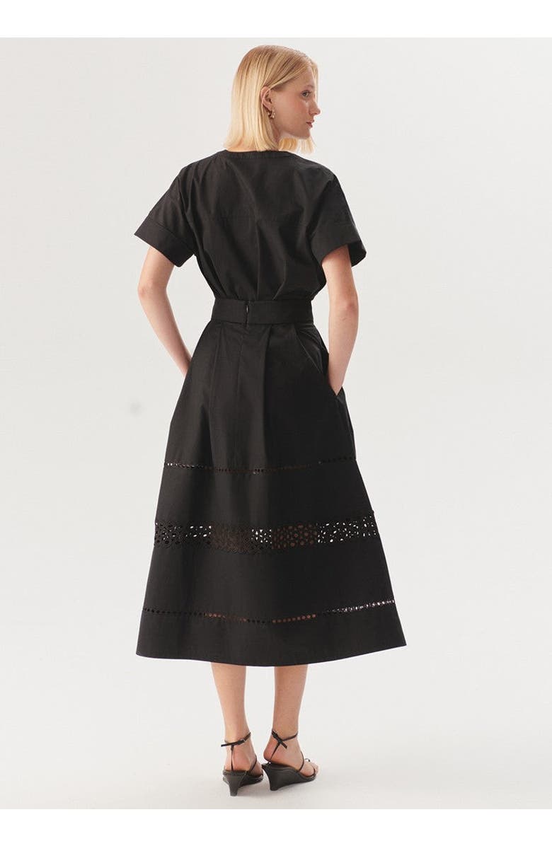 Exquise Sydney Midi Skirt, Alternate, color, Black