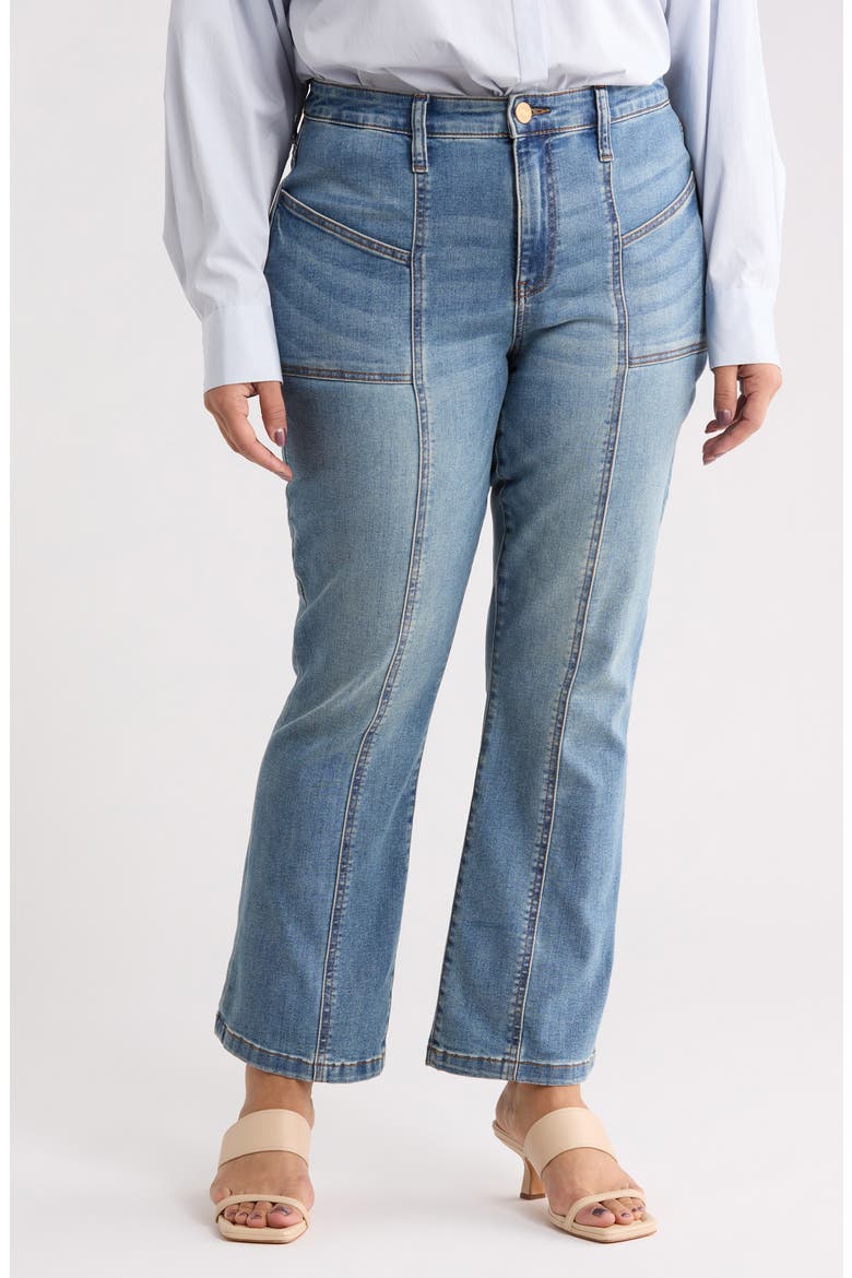 Kelsey Seamed High Waist Ankle Flare Jeans, Main, color, ARTICULATED