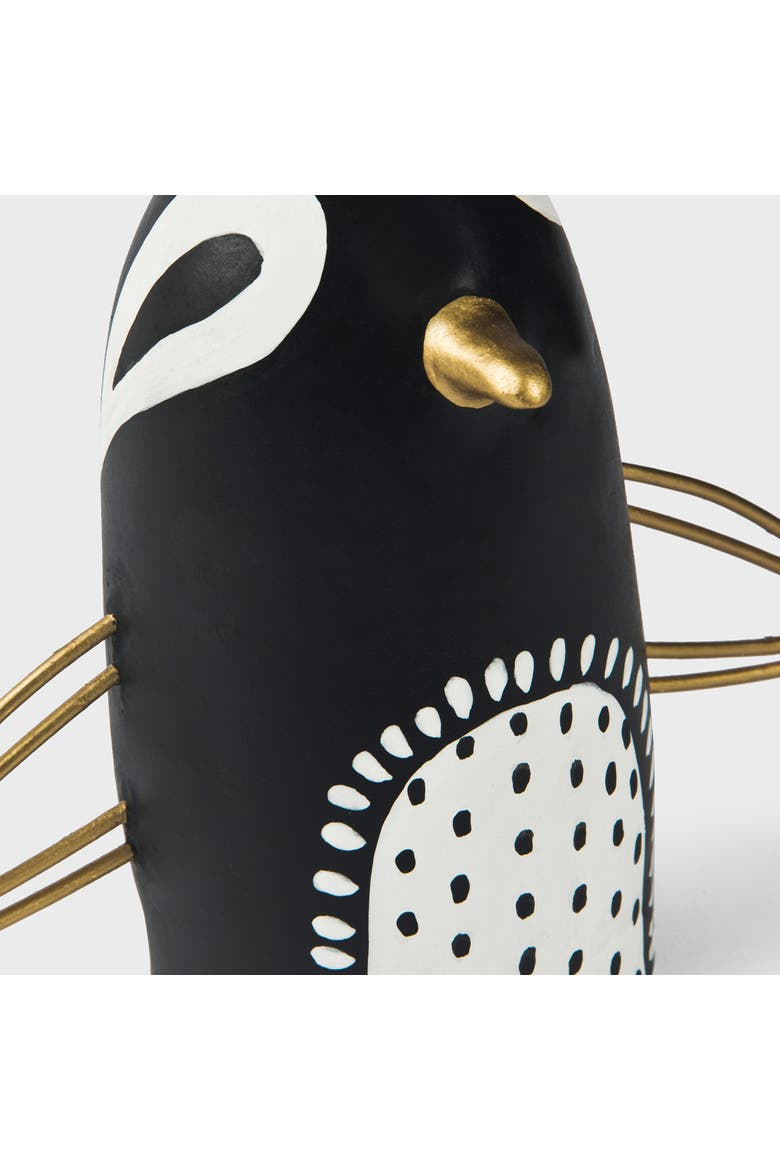 Midnight Penguin Figurine, Alternate, color, Black and White