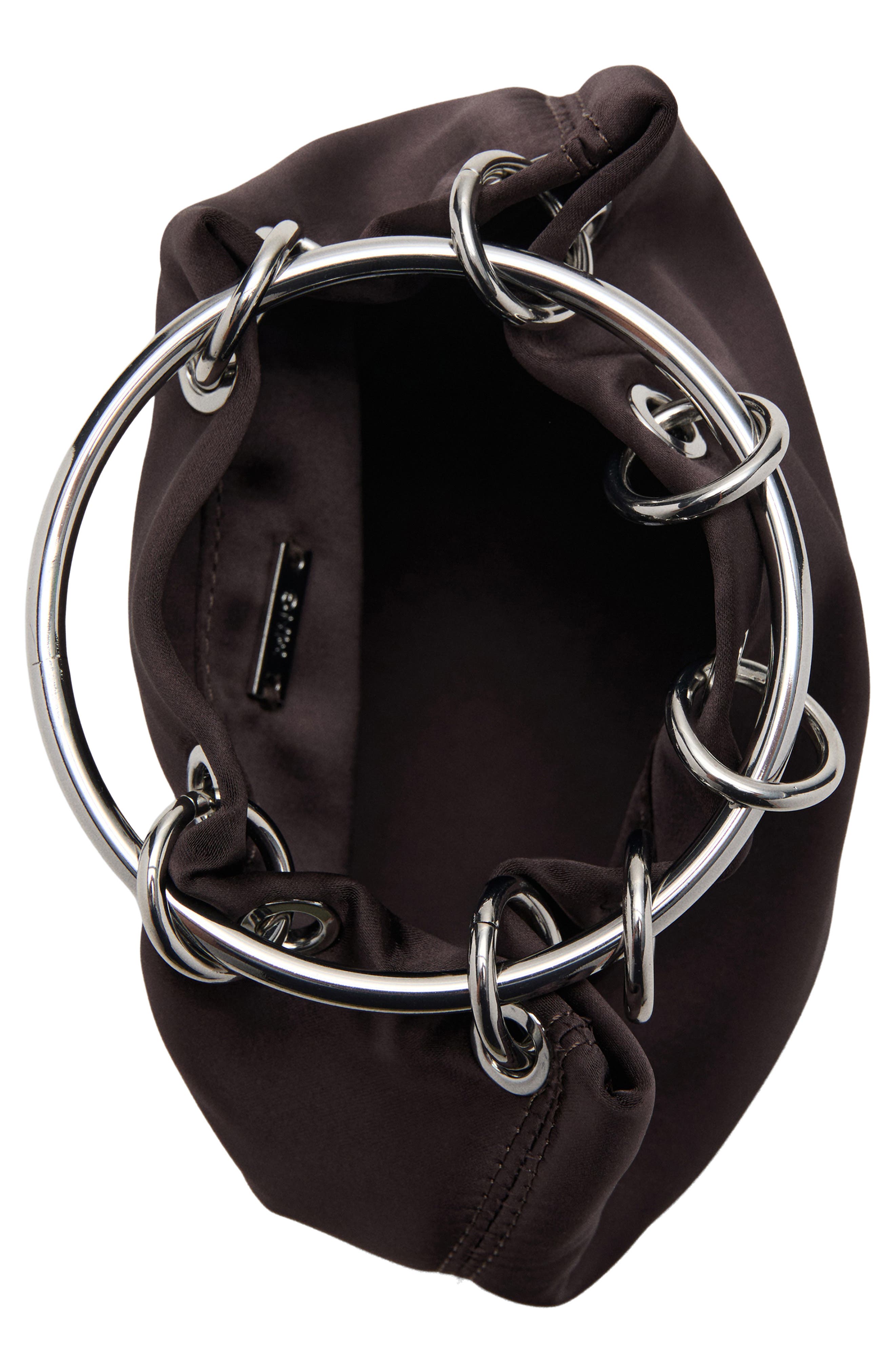 MANGO Satin Top Handle Bag, Alternate, color, 