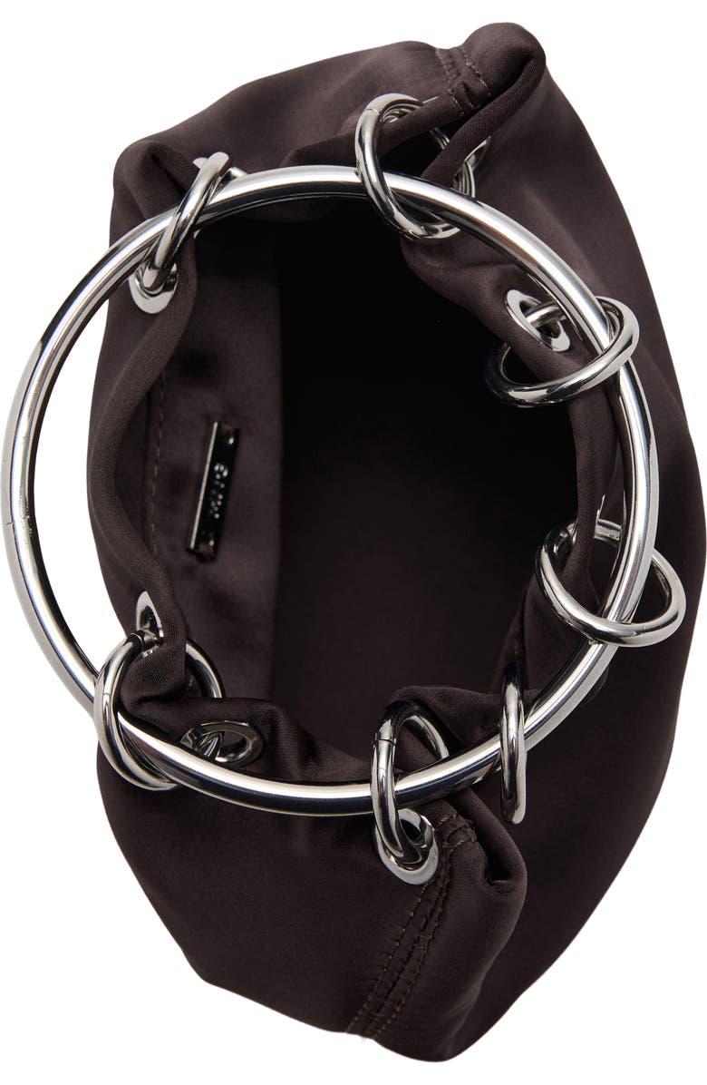 MANGO Satin Top Handle Bag, Alternate, color,