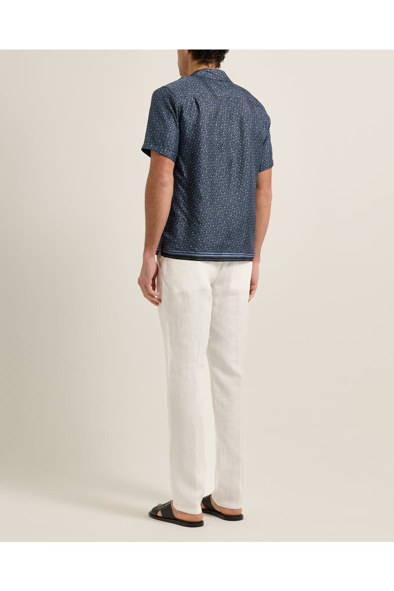 Maitan Silk Relaxed-Fit Shirt, Alternate, color, NIGHT IRIS