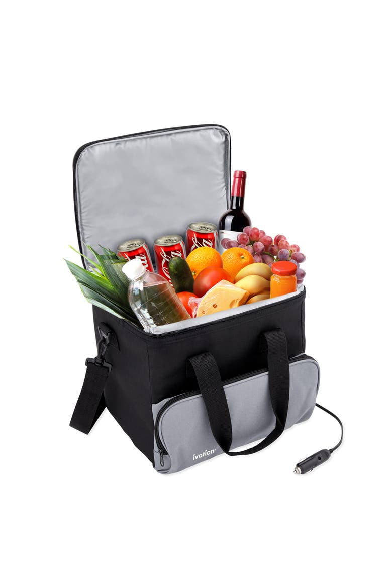 Electric Cooler Bag, 15L, 12 Volt, Main, color, Black