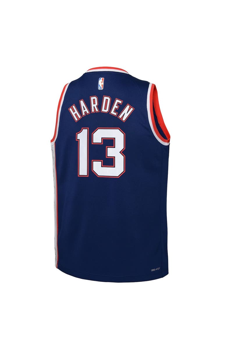 Nike Youth Nike James Harden Navy Brooklyn Nets Swingman Jersey - City Edition, Alternate, color, 