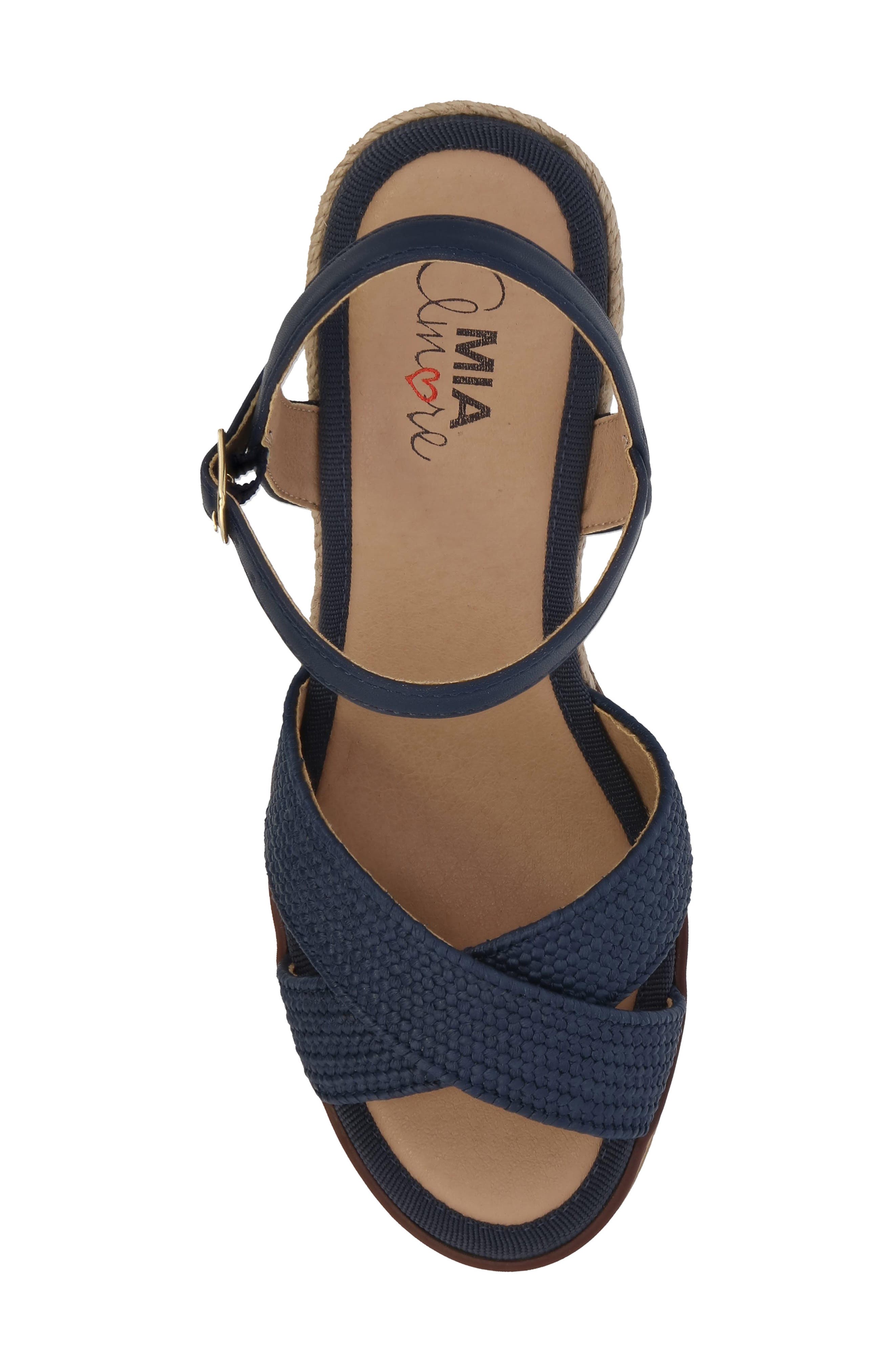 Allisha Espadrille Wedge Sandal, Alternate, color, NAVY