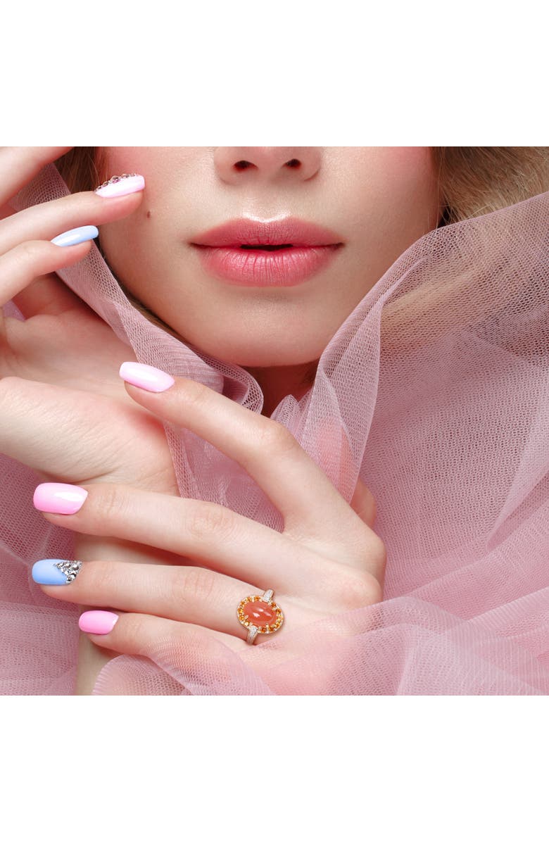 Julianna B. Moonstone Citrine & Diamond Ring 14k, Alternate, color, Moonstone