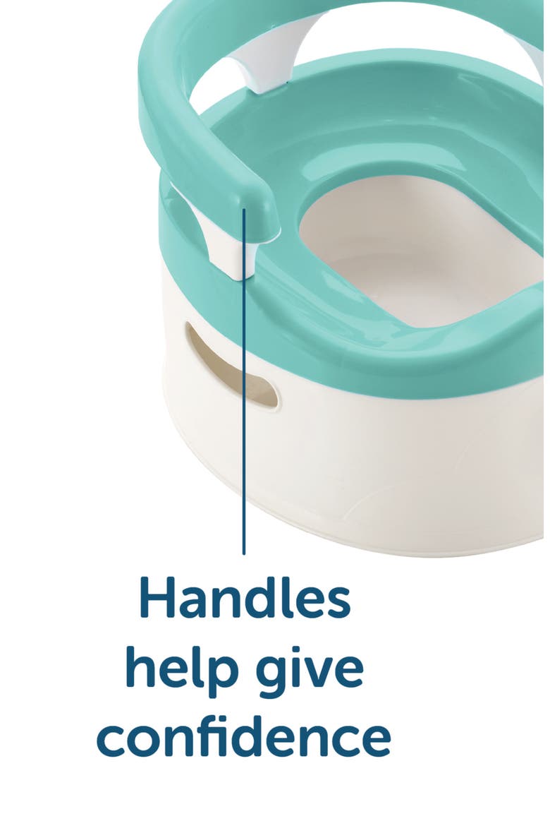 Handled Potty Chair, Alternate, color, Gray