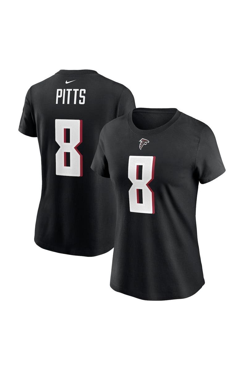 Nike Women's Nike Kyle Pitts Black Atlanta Falcons Player Name & Number T-Shirt, Alternate, color, 