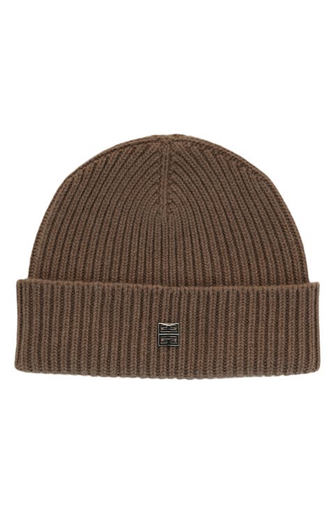 4G Logo Wool & Cashmere Beanie