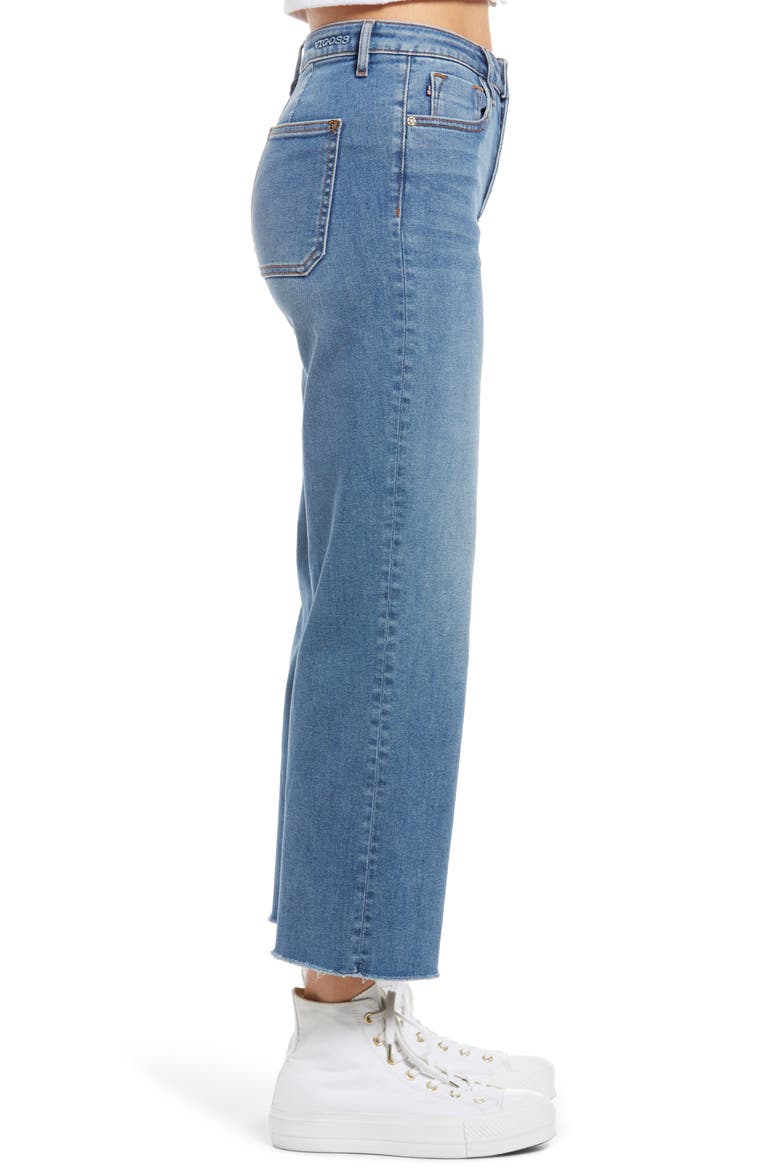 Dylan Wide Leg Jeans, Alternate, color, MED WASH