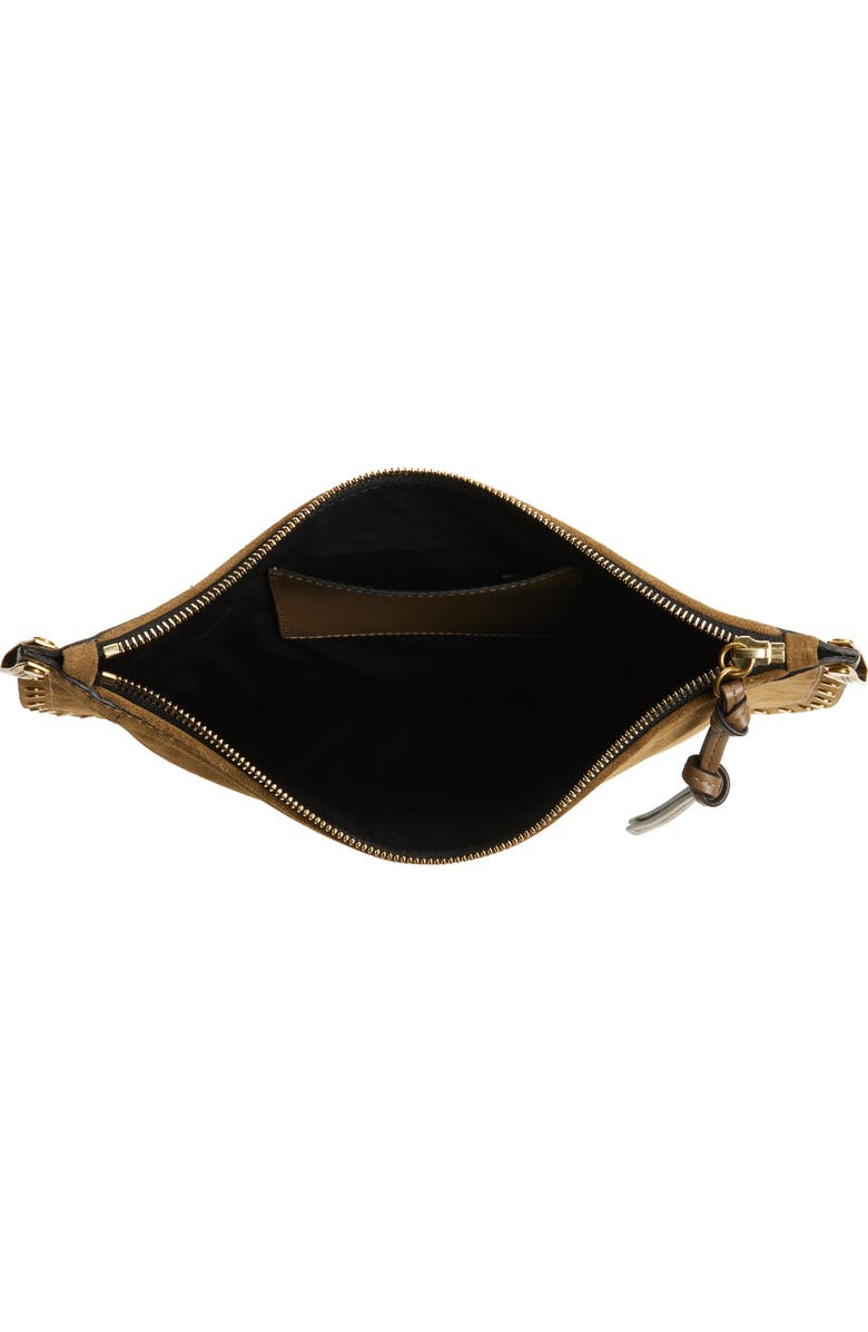 Isabel Marant Oskan Soft Zipped Shoulder Bag, Alternate, color, Taupe