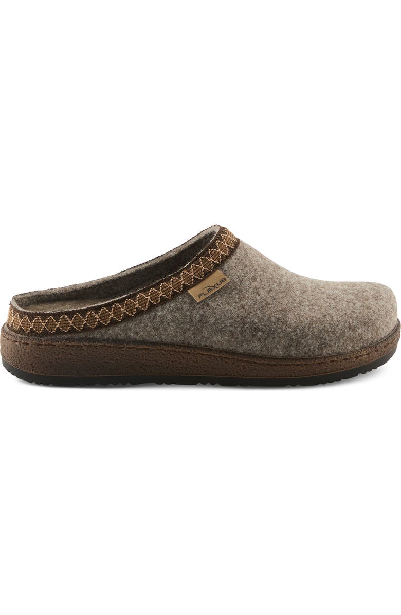 Flexus by Spring Step Snuggee Wool Clog, Alternate, color, Light Brown