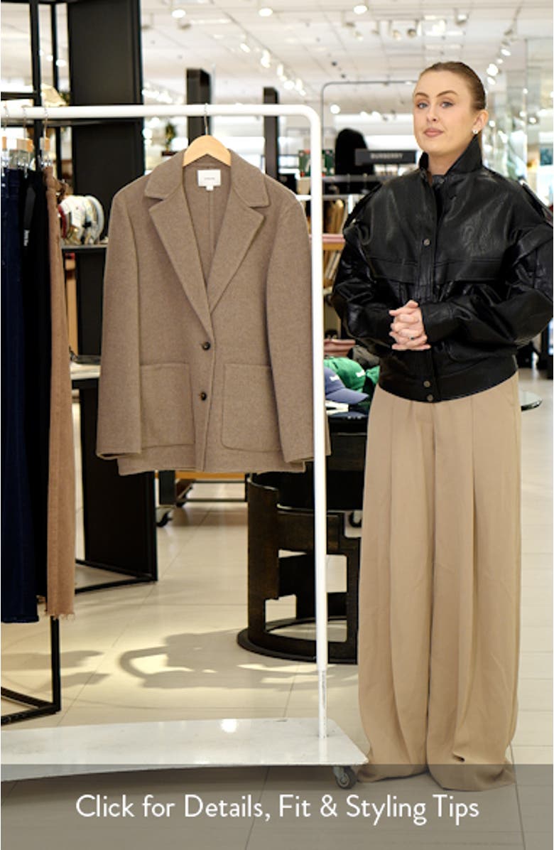 Double Face Wool Blend Blazer, sales video thumbnail