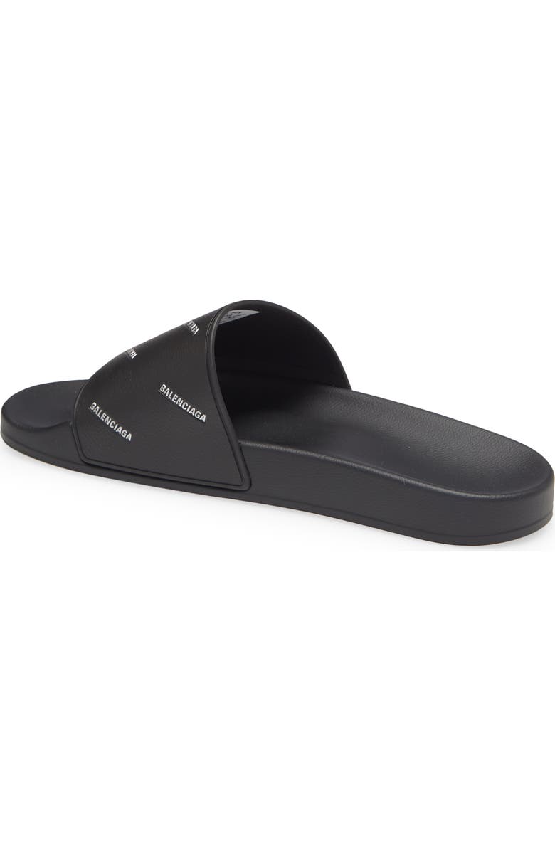Balenciaga Logo Slide Sandal, Alternate, color,