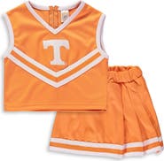 LITTLE KING Girls Youth Tennessee Orange Tennessee Volunteers Two-Piece Cheer Set