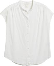 Caslon® Linen Blend Shirt