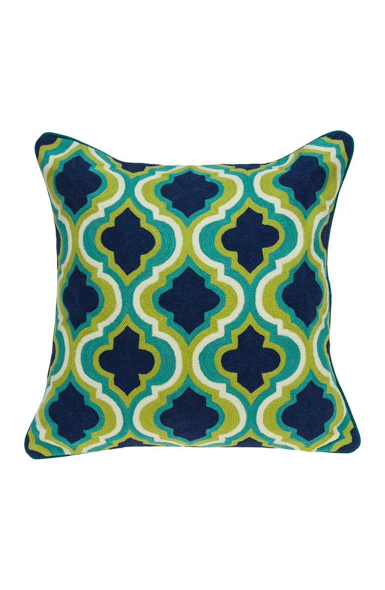 PARKLAND COLLECTION Handmade Muja Traditional Pillow - 20" x 20" - Multi, Main, color, Multicolor