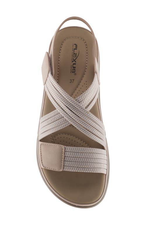 Flexus By Spring Step Crossbeam Sandal In Nude