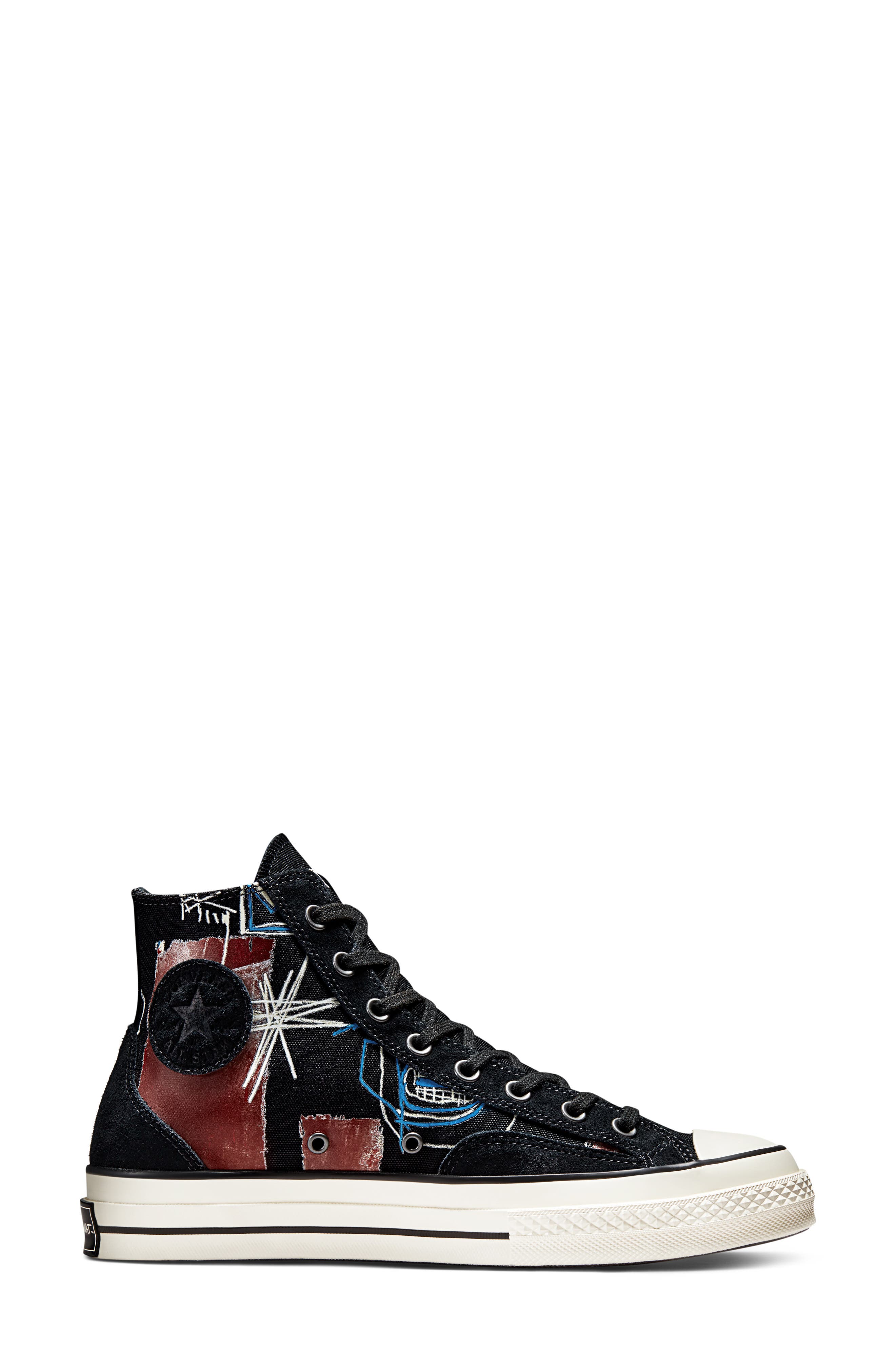 Converse x Jean-Michel Basquiat Chuck Taylor<sup>®</sup> All Star<sup>®</sup> 70 High Top Sneaker, Alternate, color, 