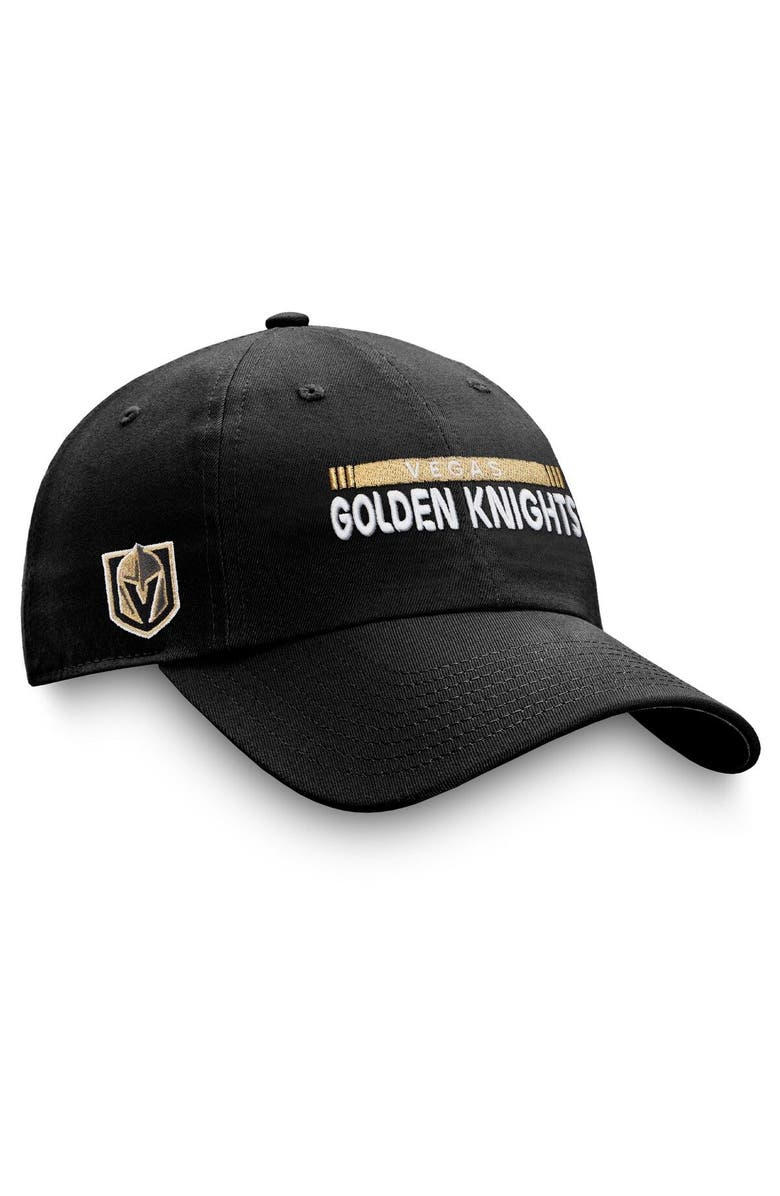 FANATICS Men's Fanatics Branded Black Vegas Golden Knights Authentic Pro Rink Adjustable Hat, Main, color, Black