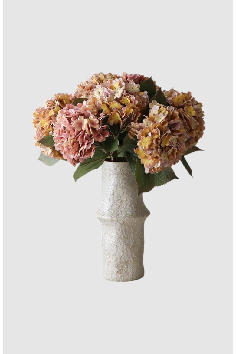 Seasonal Hydrangea Bouquet, Alternate, color, Orange